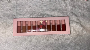 10 piece matte lipsticks set