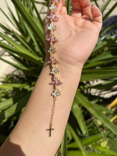 Pink Butterfly bracelet